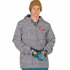 Analog Caldwell Herren-Snowboardjacke Stout White Speed Check Herren
