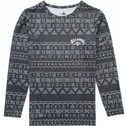 Billabong Warm Up Tech Tee Larngarmshirt Wandering Black Damen