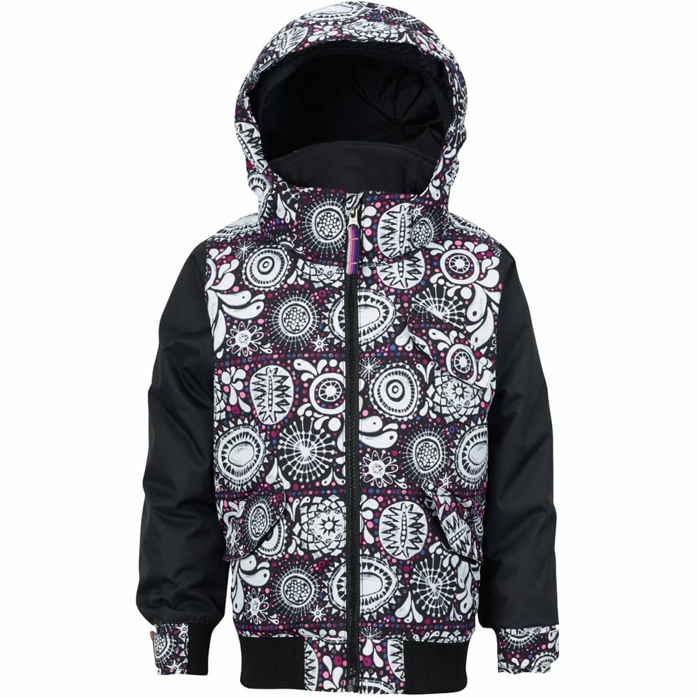 Burton Minishred Twist Winterjacke Sun Doodle/True Black Kinder