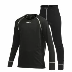 Craft Keep Warm Set Skiunterwäsche Black Kinder