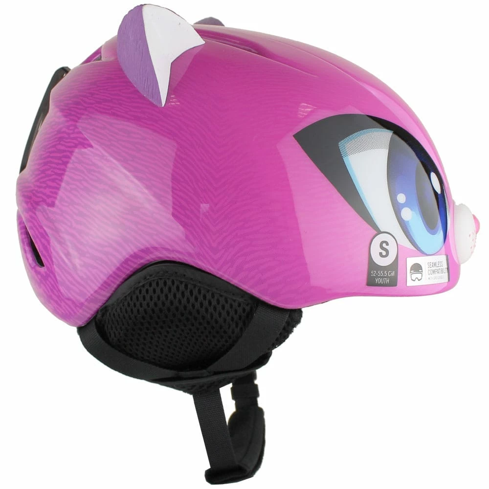 Giro Launch Plus Skihelm Pink Meow Kinder – Bild 4