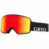 Giro Method Skigoggle Black Wordmark Vivid Ember Infrared Damen, Herren