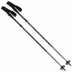 Komperdell Carbon FXP4 Expedition Vario Faltstöcke Schwarz/Silber Damen, Herren