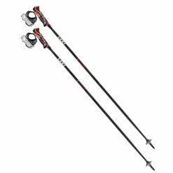 Leki Airfoil 3D Ski Alpin-Stöcke Schwarz/Rot Damen, Herren