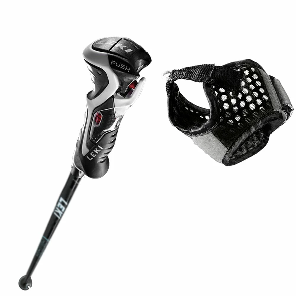 Leki Artena Airfoil 3D Skistöcke Schwarz/Türkis Damen, Herren – Bild 2