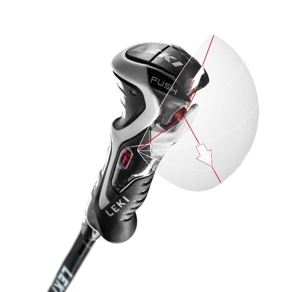 Leki Artena Airfoil 3D Skistöcke Schwarz/Türkis Damen, Herren – Bild 4