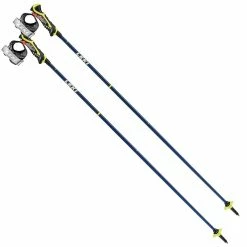 Leki Carbon 14 3D Skistöcke Blue Metallic/Neonyellow Damen, Herren
