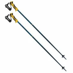 Leki Spitfire Lite S Kinder-Skistöcke Denim Blue Kinder