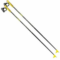 Leki XTA 5.5 Kinder-Langlaufstöcke Black/Anthracite/White/Yellow Kinder