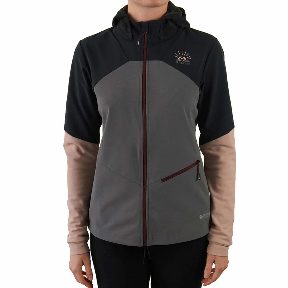 Maloja LeuchtmoosM. Nordic Hooded Softshelljacke Stone Damen