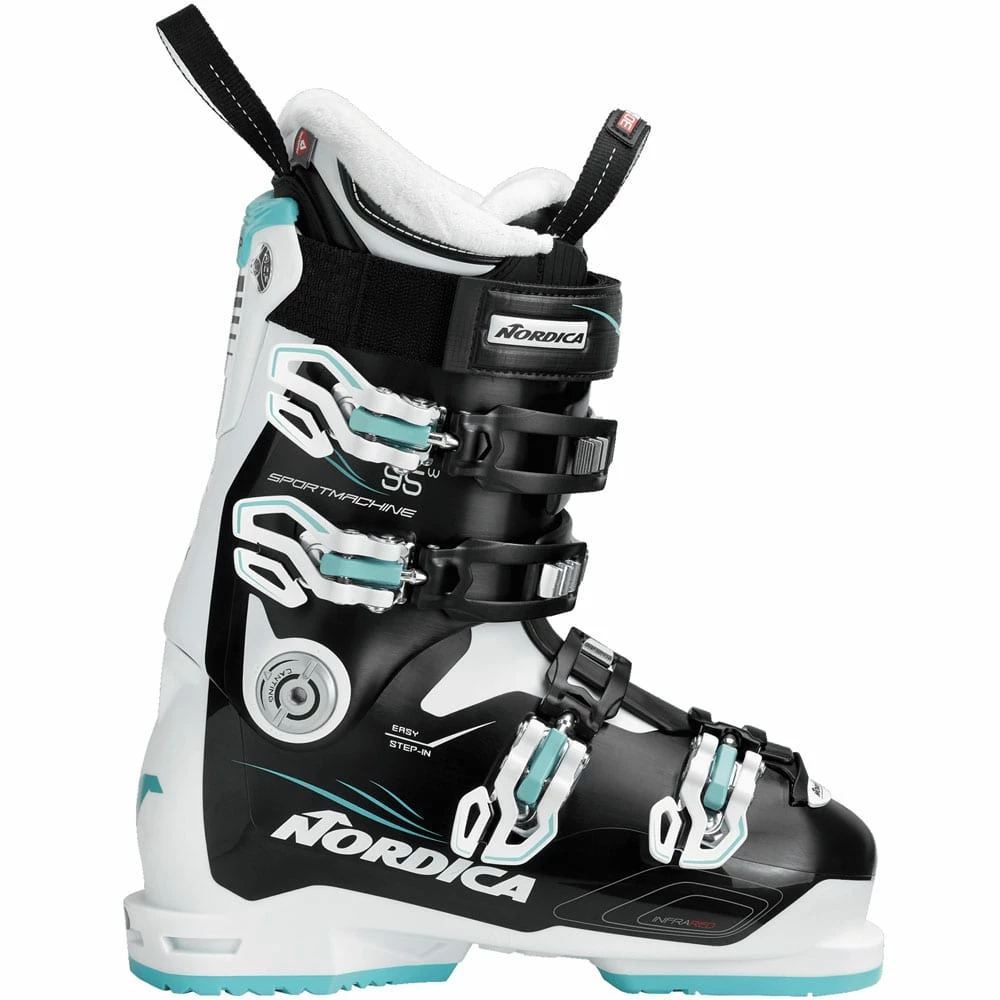 Nordica Sportmachine 95 Skistiefel White/Black/Cyan Damen
