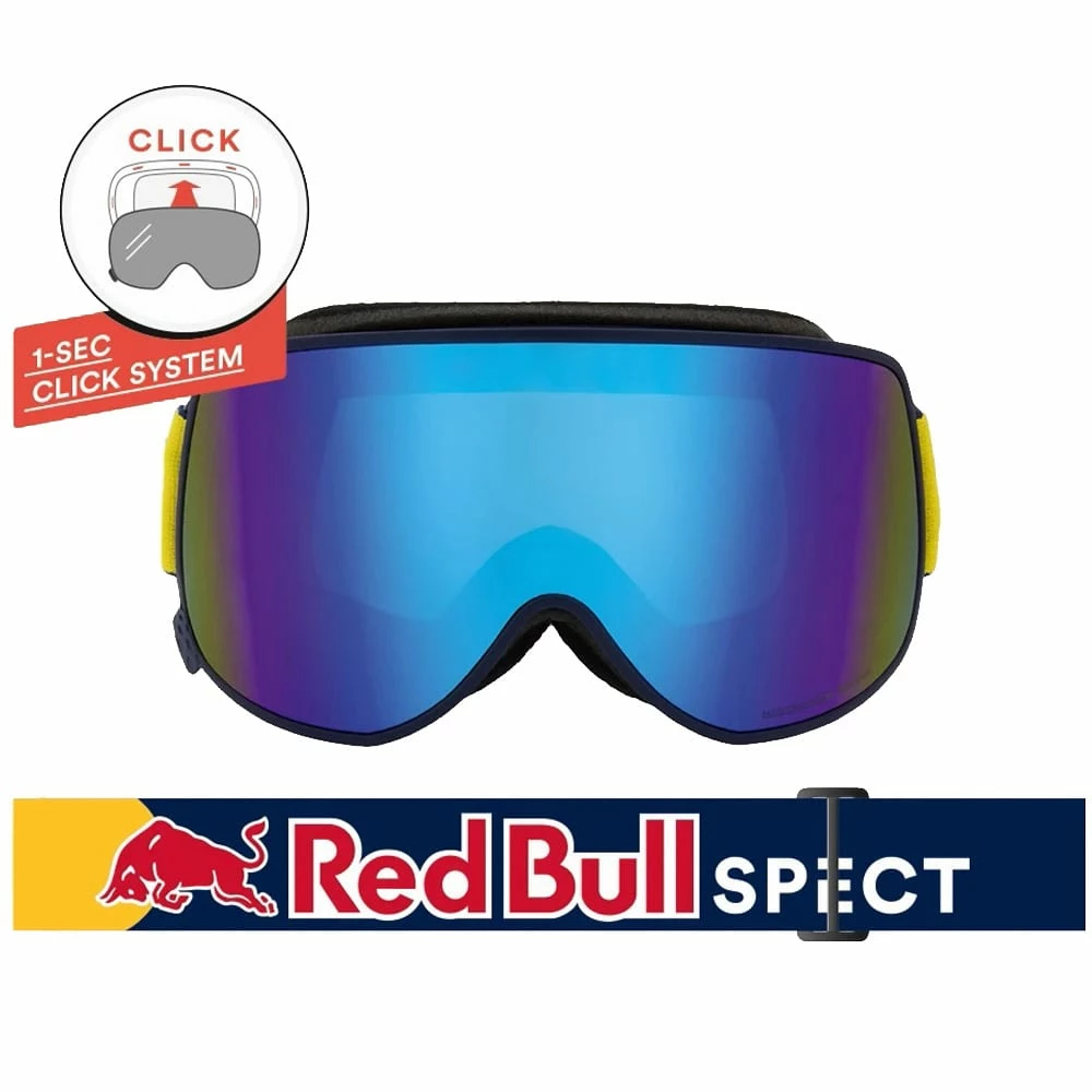 Red Bull SPECT Eyewear Magnetron Eon Skibrille Dark Blue/Blue Snow + Cloudy Snow Damen, Herren – Bild 2