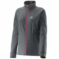 Salomon Momemtum Funktionsjacke Galet Grey Damen