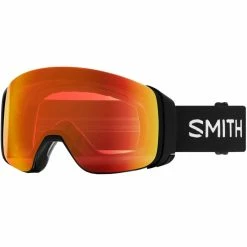 Smith 4D MAG Schneebrille Black Everyday Red Mirror Storm Yellow Damen, Herren