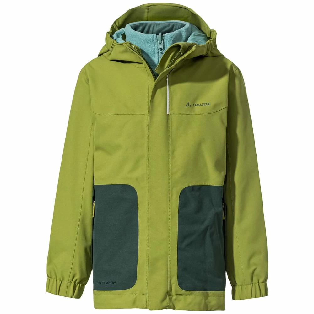 Vaude Campfire IV 3in1 Doppeljacke Avocado Kinder – Bild 2