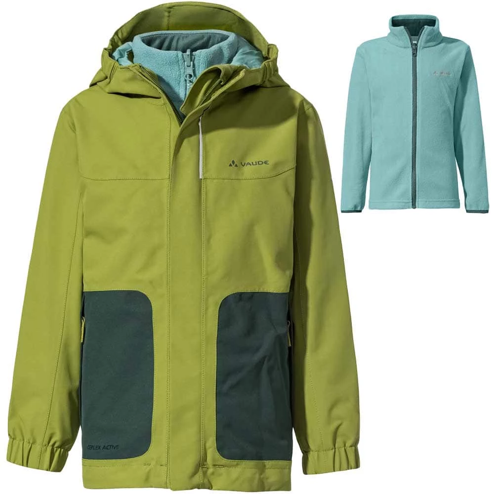 Vaude Campfire IV 3in1 Doppeljacke Avocado Kinder