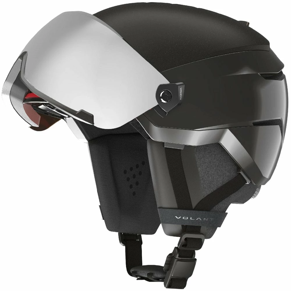 Volant Amid Visor HD Plus Skihelme All Black/Chrome Damen, Herren – Bild 2