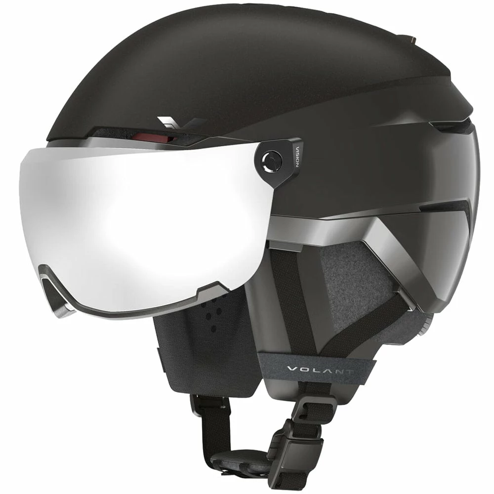 Volant Amid Visor HD Plus Skihelme All Black/Chrome Damen, Herren