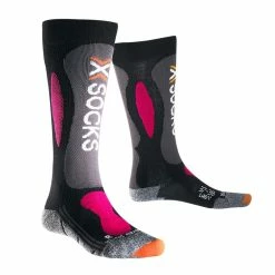 X-Bionic Ski Carving Silver Damen-Skisocken Black/Violet Damen