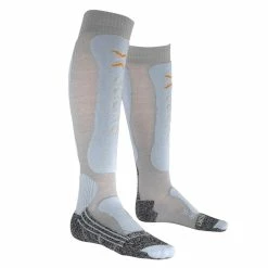 X-Bionic Ski Comfort Supersoft Damen-Skisocken Pearl/Ice Blue Damen